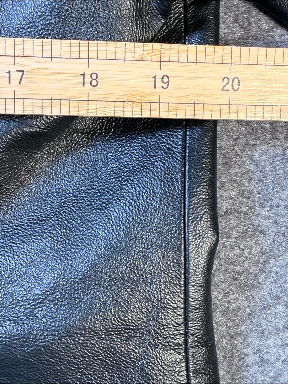 East 5th Womens Large Black Genuine Leather Blazer Jacket 3 Button Classic Fit - Picture 9 of 11